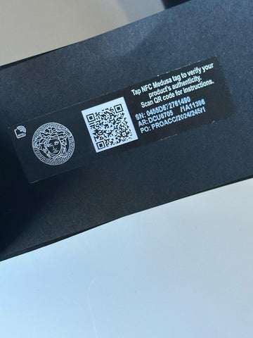 Versace Medusa-Buckle Reversible Leather Belt 85 (34) DCU6705 NWT $625