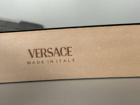 Versace Virtus Nude Calf Leather Belt 70 (28) Italy 1012380 NWT