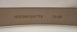 Versace Virtus Nude Calf Leather Belt 70 (28) Italy 1012380 NWT