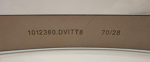 Versace Virtus Nude Calf Leather Belt 70 (28) Italy 1012380 NWT