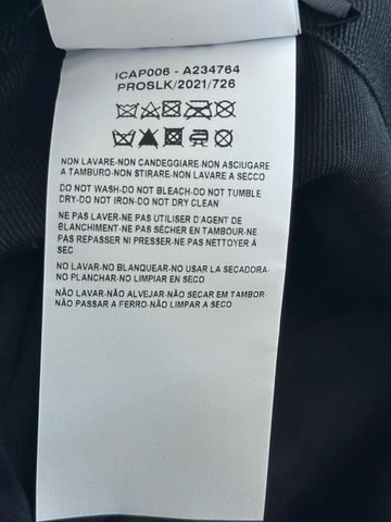 Versace Embroidered Logo Baseball Cap Hat Black/Gold 59 IT ICAP006 NWT