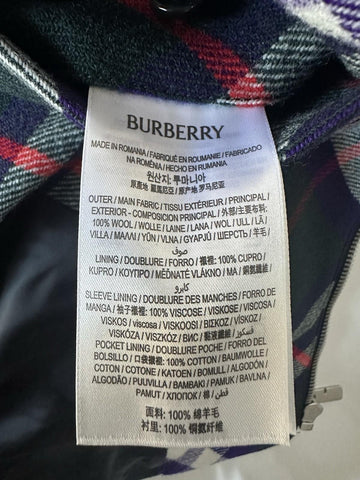 Burberry Claydon Vine Royal IP Check Wool Jacket 44 US (54 Eu) 8104155 NWT $1790