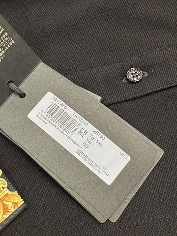 Versace Medusa Black/Gold Piquet Cotton Polo Shirt 5XL 1012260 NWT