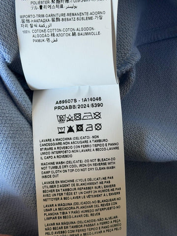 Versace Medusa Piquet Cotton Blue Short Sleeve Polo Shirt M A89507S NWT