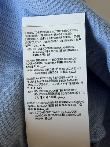 Versace Medusa Piquet Cotton Blue Short Sleeve Polo Shirt 5XL A89507S NWT