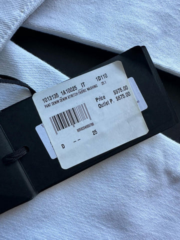 Versace Women’s Denim Stretch White Jeans Size 25 US 1013135 IT NWT $975