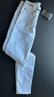 Versace Women’s Denim Stretch White Jeans Size 25 US 1013135 IT NWT $975