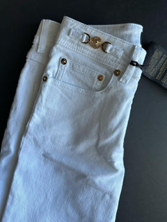 Versace Women’s Denim Stretch White Jeans Size 25 US 1013135 IT NWT $975