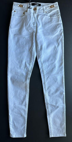 Versace Women’s Denim Stretch White Jeans Size 25 US 1013135 IT NWT $975
