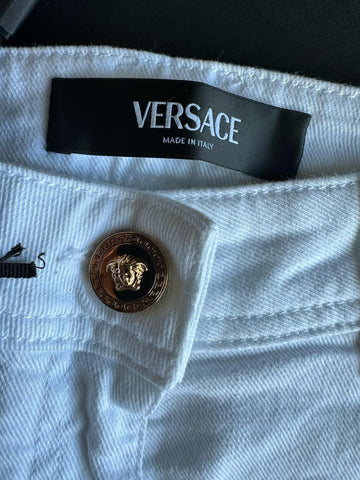 Versace Women’s Denim Stretch White Jeans Size 25 US 1013135 IT NWT $975