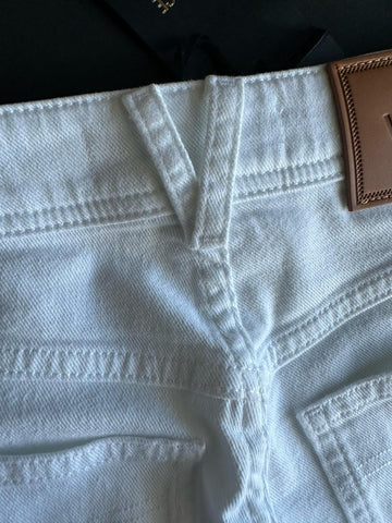 Versace Women’s Denim Stretch White Jeans Size 25 US 1013135 IT NWT $975