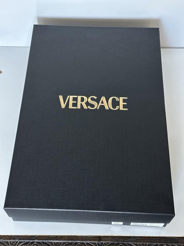 Versace Medusa Cotton/Cashmere Barocco Bath Robe Azure S ZACJ00008 IT NWT $2599