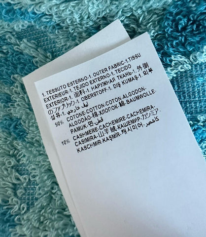 Versace Medusa Cotton/Cashmere Barocco Bath Robe Azure M ZACJ00008 IT NWT $2599