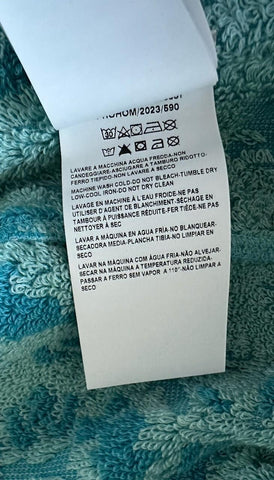 Versace Medusa Cotton/Cashmere Barocco Bath Robe Azure M ZACJ00008 IT NWT $2599