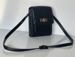 Versace Medusa Biggie Black Vertical Crossbody Leather Bag 1017068 NWT $1450