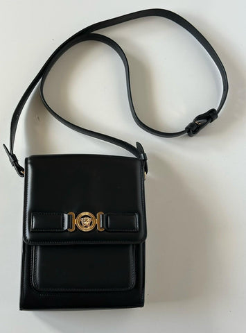 Versace Medusa Biggie Black Vertical Crossbody Leather Bag 1017068 NWT $1450