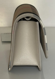 Burberry Madison MX House Check Crossbody Bag Limestone 8104432 NWT $1350