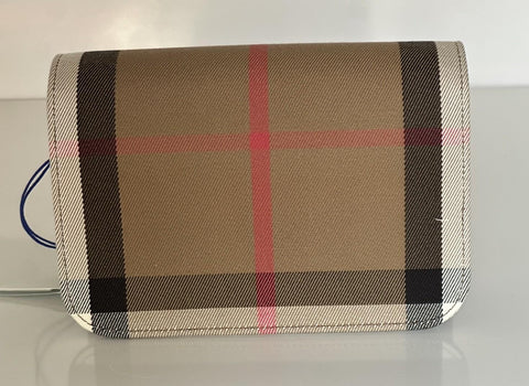 Burberry Madison MX House Check Crossbody Bag Limestone 8104432 NWT $1350