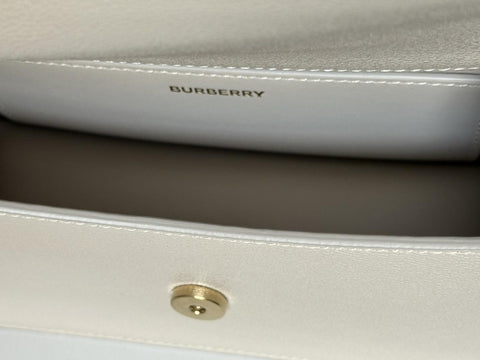 Burberry Madison MX House Check Crossbody Bag Limestone 8104432 NWT $1350