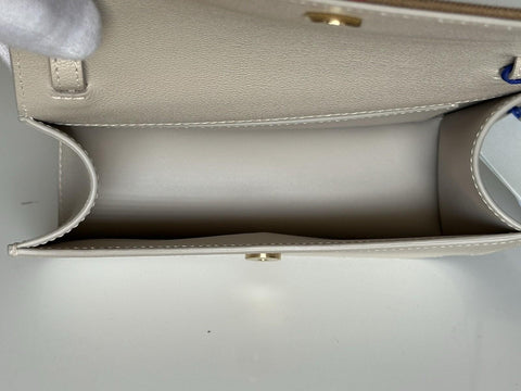 Burberry Madison MX House Check Crossbody Bag Limestone 8104432 NWT $1350