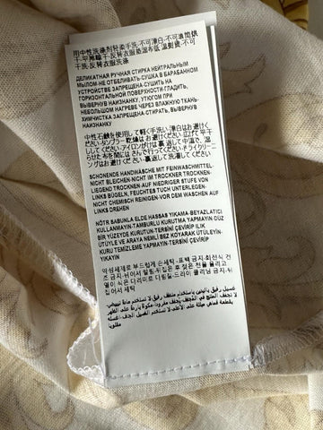 Versace Baroque Cotton Jersey T-Shirt White/Gold L 1019460 NWT