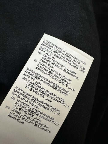 Versace Medusa Blouson Denim Soft Wash Jacket Black 40 US (50 Euro) 1016845 NWT