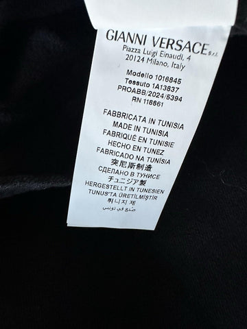 Versace Medusa Blouson Denim Soft Wash Jacket Black 40 US (50 Euro) 1016845 NWT
