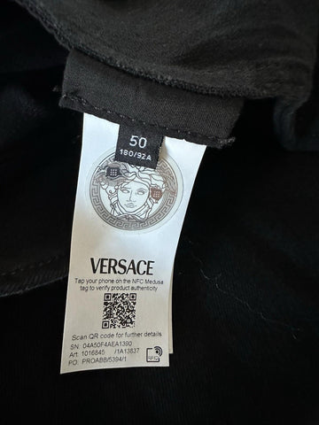 Versace Medusa Blouson Denim Soft Wash Jacket Black 40 US (50 Euro) 1016845 NWT