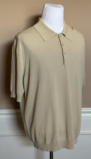 Versace Medusa Lightweight Light Sand Knit Short Sleeve Sweater 48 US 1019330