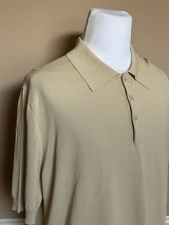 Versace Medusa Lightweight Light Sand Knit Short Sleeve Sweater 48 US 1019330