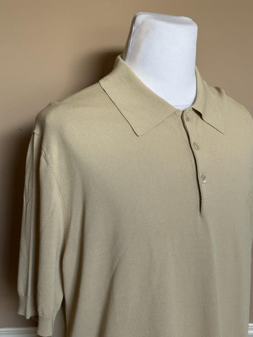 Versace Medusa Lightweight Light Sand Knit Short Sleeve Sweater 48 US 1019330