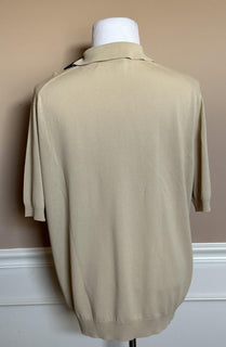 Versace Medusa Lightweight Light Sand Knit Short Sleeve Sweater 48 US 1019330