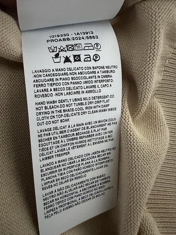 Versace Medusa Lightweight Light Sand Knit Short Sleeve Sweater 48 US 1019330