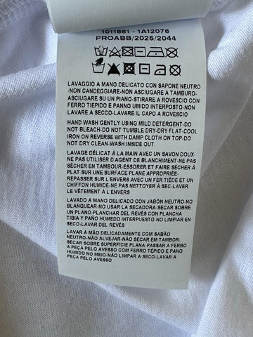 Versace Medusa/Greca Print White/Orange Cotton Jersey T-Shirt L 1011861 NWT