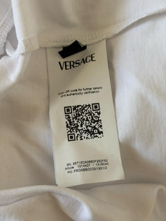 Versace Print Cotton Jersey T-Shirt White/Black 4XL 1014427 NWT