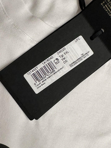 Versace Print Cotton Jersey T-Shirt White/Black 5XL 1014427 NWT