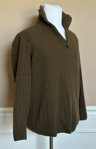 BOSS Hugo Boss Men's Green Wool/Cotton Sweater 2XL (Fits L-XL)