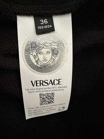 Versace Crewneck Women’s Black/Gold Medusa Embroidered Sweater 2 US (36) A89567S
