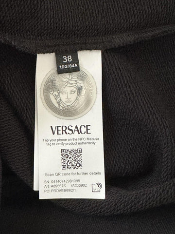 Versace Crewneck Women’s Black/Gold Medusa Embroidered Sweater 4 US (38) A89567S