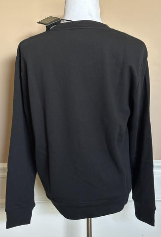 Versace Crewneck Womens Black/Gold Medusa Embroidered Sweater 10 US (44) A89567S