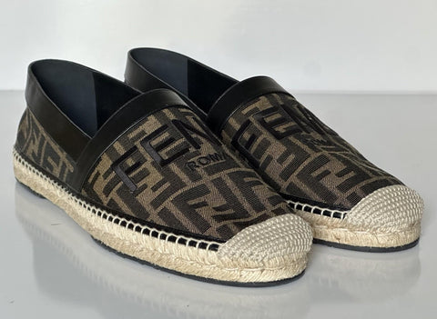 Fendi FF Loro Men's Fabric/Leather Espadrille 10 US (Fendi 9) IT 7P1409 NIB $730