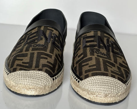 Fendi FF Loro Men's Fabric/Leather Espadrille 10 US (Fendi 9) IT 7P1409 NIB $730