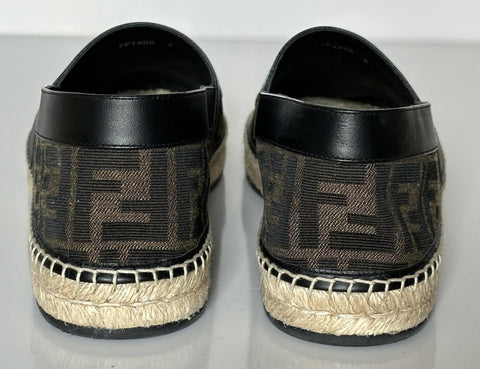 Fendi FF Loro Men's Fabric/Leather Espadrille 11 US (Fendi 10) 7P1409 NIB $730
