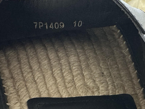 Fendi FF Loro Men's Fabric/Leather Espadrille 11 US (Fendi 10) 7P1409 NIB $730