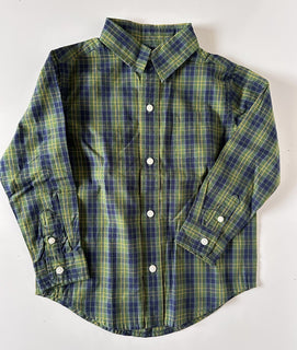 Janie and Jack Boy's Green Dress Shirt Size 3T NWT $36