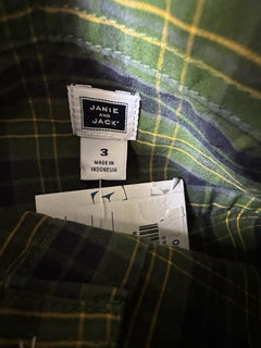 Janie and Jack Boy's Green Dress Shirt Size 3T NWT $36