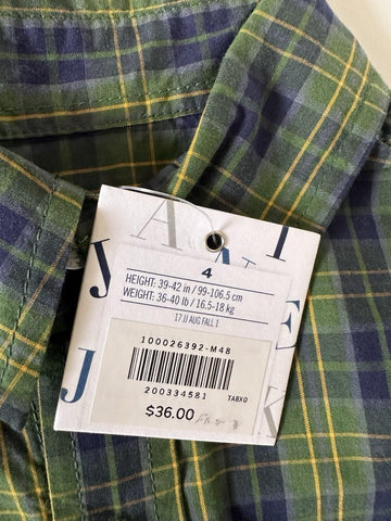 Janie and Jack Boy's Green Dress Shirt Size 4T NWT $36