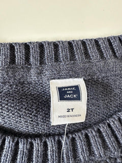 Janie and Jack Boy's Blue Sweater Size 2T NWT $49