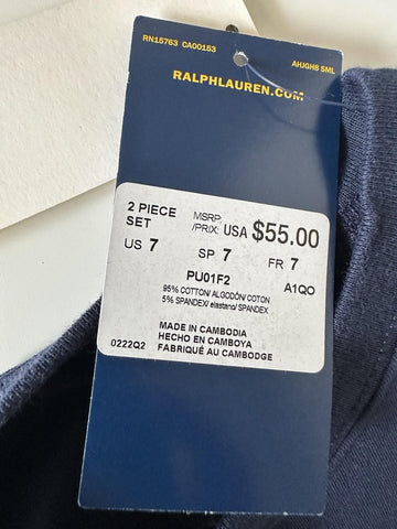 Polo Ralph Lauren Boy’s Bear Blue Pajama Set Size 7 NWT $55