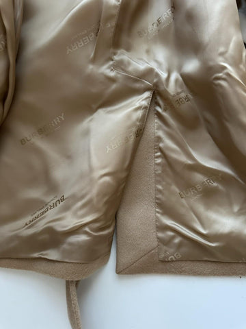 Burberry Sherringham Women's Wool/Cashmere Camel Jacket 10 US 8073327 NWT $2350